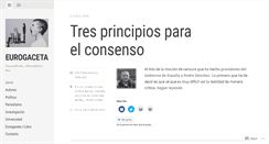 Desktop Screenshot of eurogaceta.es